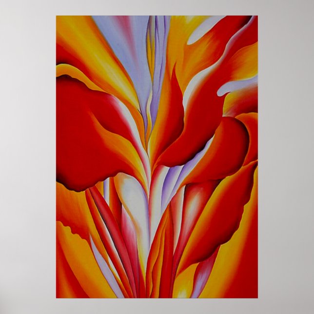 Georgia O'Keeffe - Flower Abstraction Poster (Framsidan)