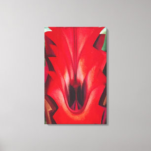 Georgia O'Keeffe - Inside Red Canna Canvastryck