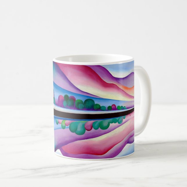 Georgia O'Keeffe, Lake George Reflection (1921) Kaffemugg (Framsida höger)