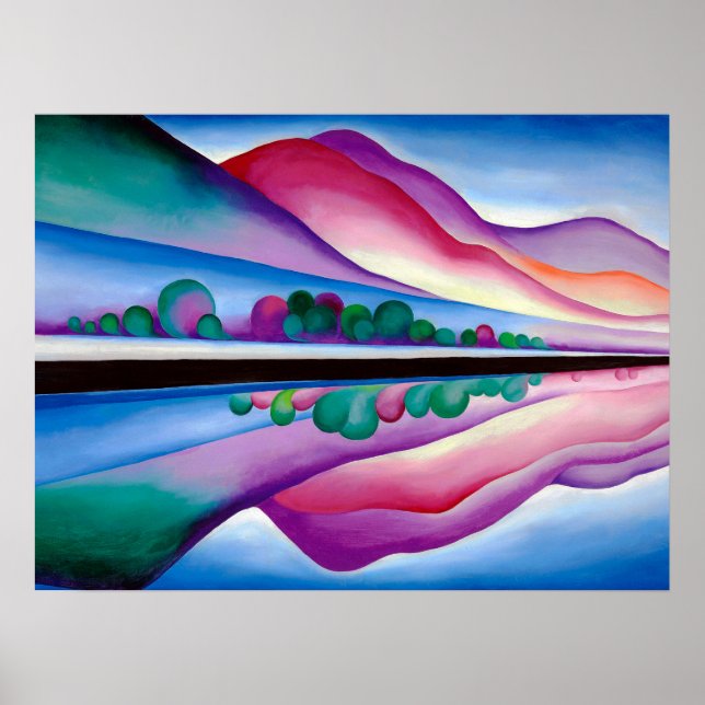 Georgia O'Keeffe, Lake George Reflection (1921) Poster (Framsidan)