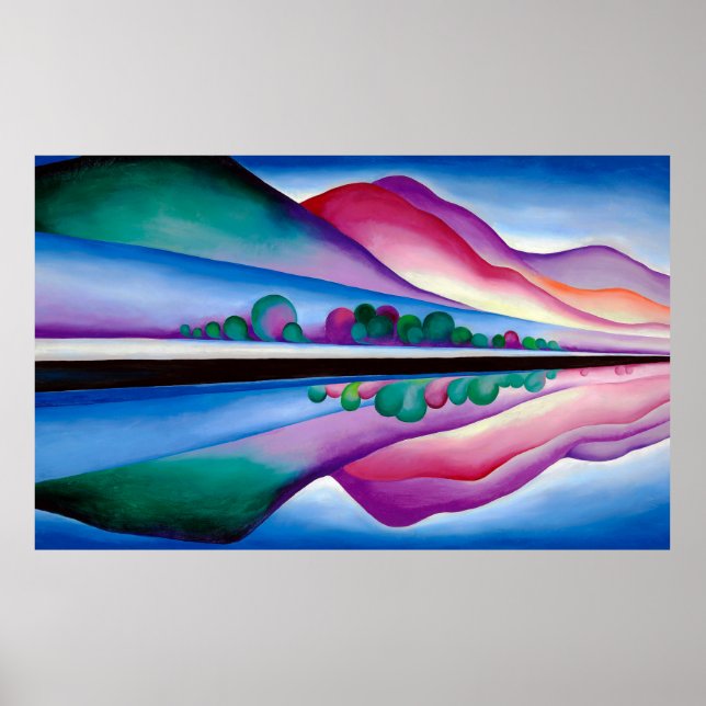 Georgia O'Keeffe, Lake George Reflection (1921) Poster (Framsidan)
