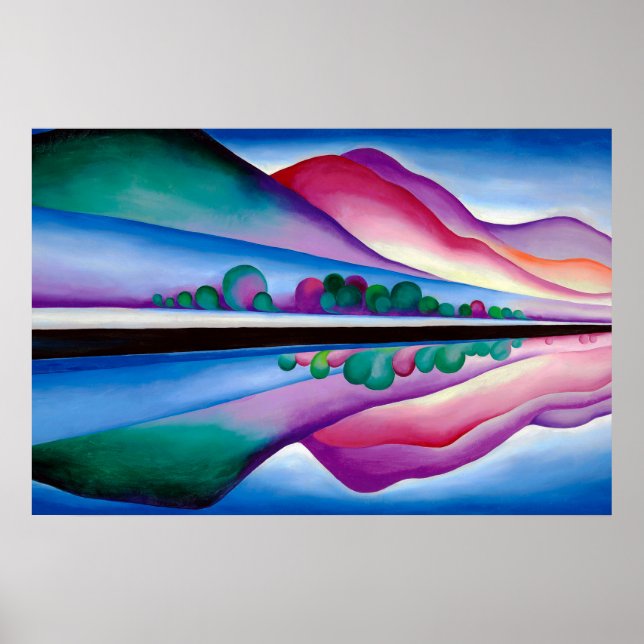 Georgia O'Keeffe, Lake George Reflection (1921) Poster (Framsidan)