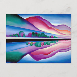 Georgia O'Keeffe, Lake George Reflection (1921) Vykort