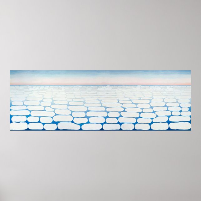 Georgia O'Keeffe - Moln ovan himmel IV - 1965 Poster (Framsidan)