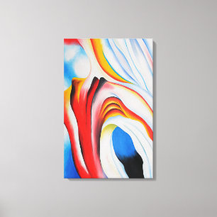 Georgia O'Keeffe - Music Rosa and Blue Canvastryck