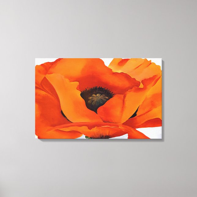 Georgia O'Keeffe - Red Poppy Canvastryck (Framsida)