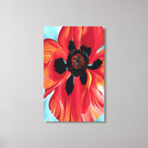 Georgia O'Keeffe - Red Poppy VI Canvastryck