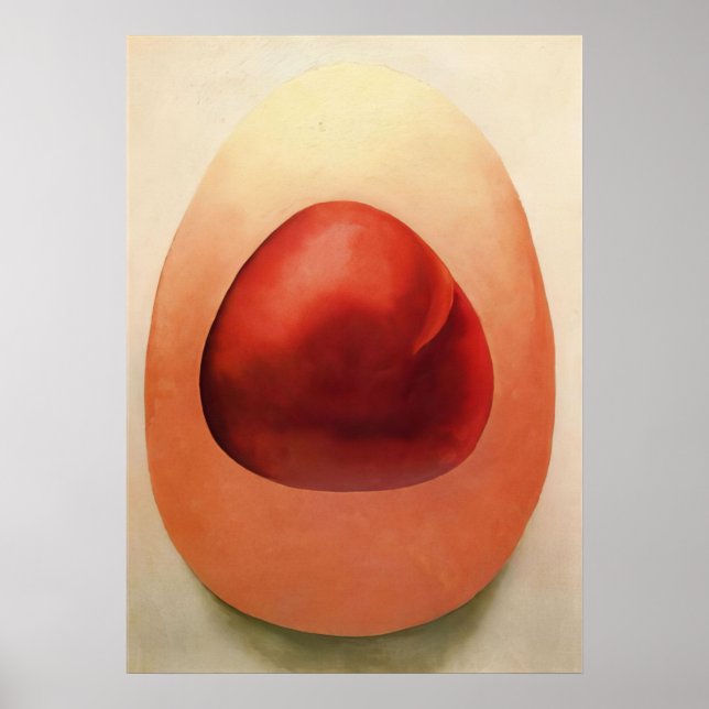 Georgia O'Keeffe -  Röda och rosa stenar - Precisi Poster (Framsidan)