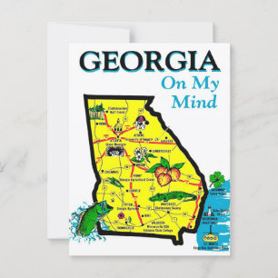 Georgia On My Mind Postkort Vykort