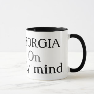 Georgia på mitt varar besvärad kaffemuggen mugg