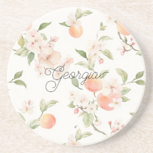 Georgia Päronhjärta Frukt Blommig Underlägg