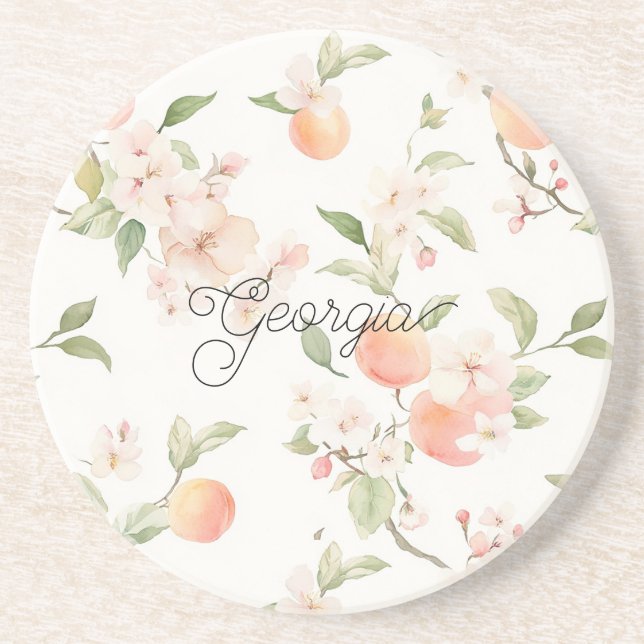 Georgia Päronhjärta Frukt Blommig Underlägg (Framsidan)