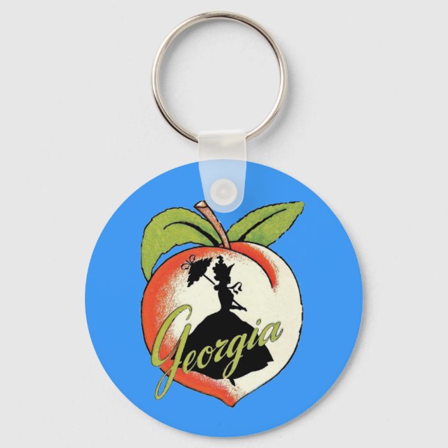 Georgia Peach Keychain Nyckelring (Framsida)