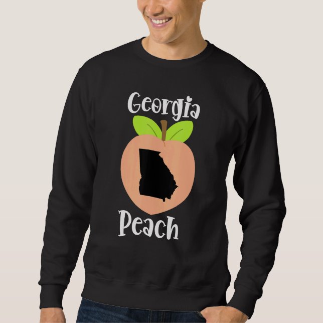 Georgia Peach Peach Peach Fläkt Pride State Pe Lång Ärmad Tröja (Framsida)
