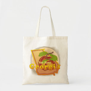 Georgia Peach tote bag Tygkasse