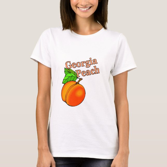 Georgia persika t-shirt (Framsida)