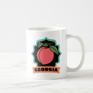 Georgia persikalogotyp kaffemugg