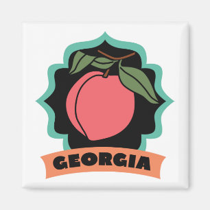 Georgia persikalogotyp magnet