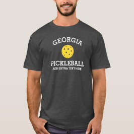 Georgia Pickleball Add Klubb Partner Namn Anpassni T Shirt