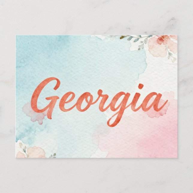 Georgia Postcard Vykort (Framsida)