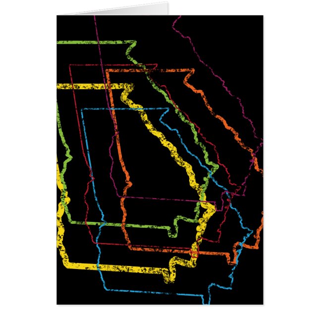 georgia pride blur hälsningskort (Framsidan)