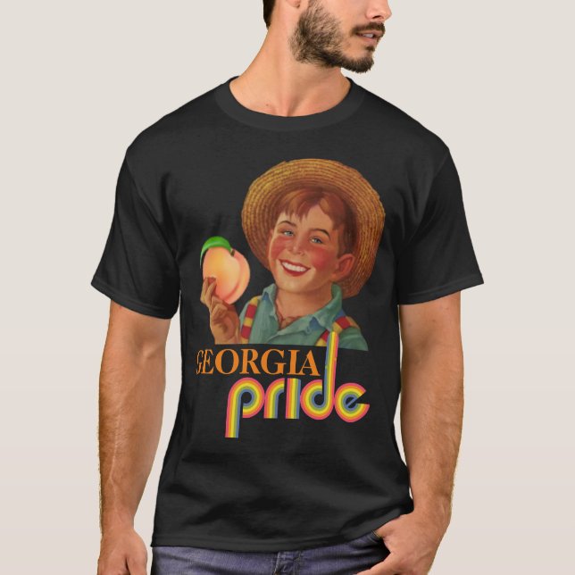 GEORGIA PRIDE FERSKEN FARMAR (Klassisk Retro) T-Sh T Shirt (Framsida)