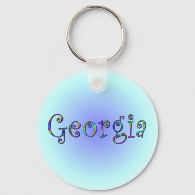 Georgia Rainbow Keychain Nyckelring (Framsida)