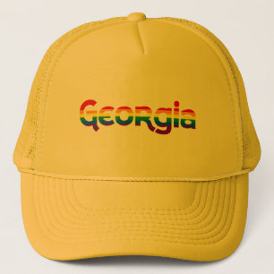 Georgia Rainbow text Hat Keps