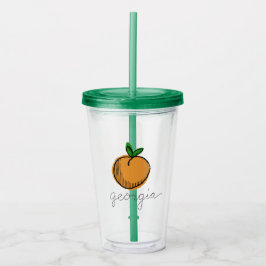 Georgia Retro Peach Take Away Mugg