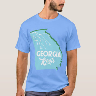 Georgia Roots Aqua Grönt T Shirt