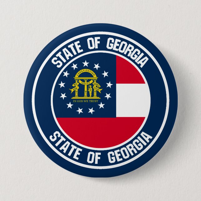 Georgia Round Emblem Knapp (Framsida)