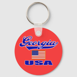Georgia Script Keychain Nyckelring