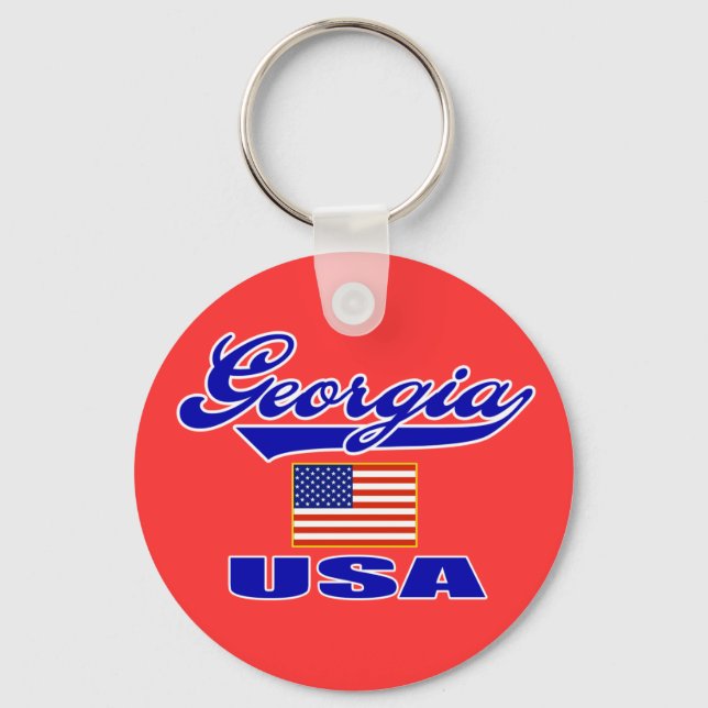 Georgia Script Keychain Nyckelring (Framsida)