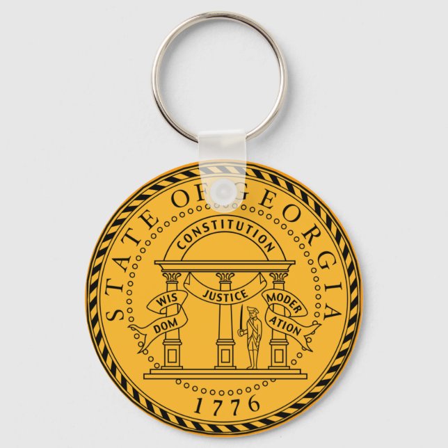 Georgia Seal Keychain Nyckelring (Framsida)