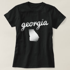 Georgia som är statlig i vit t-shirt