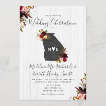 Georgia State Chic Destination Wedding bjudande