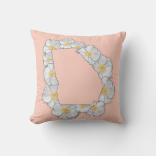 Georgia State Flower - Cherokee Ro Kudde