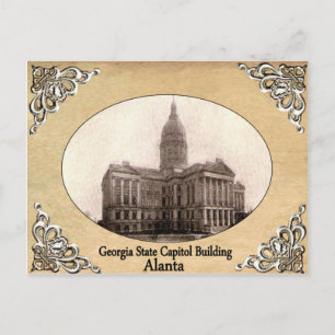 Georgia State Huvudstad Bygger Gammalt vykort