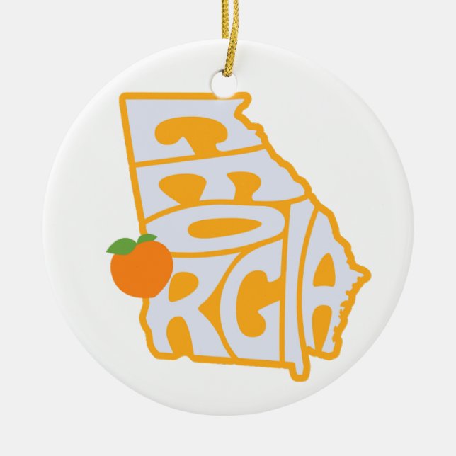 Georgia State Julgran Ornament (Framsidan)