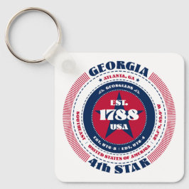 Georgia State Keychain Nyckelring