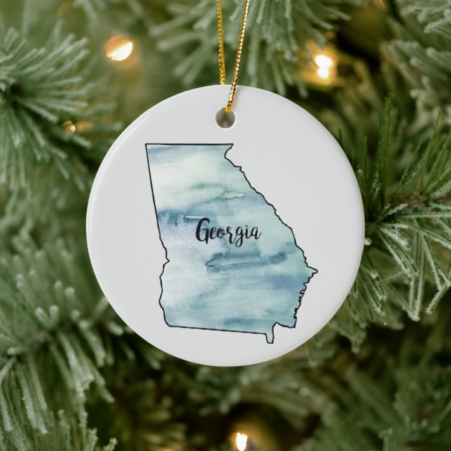 Georgia State Painting Illustration Ornament (Träd)