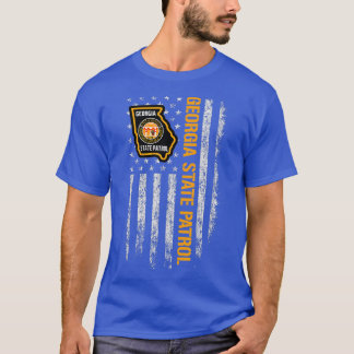Georgia State Patrol American Flagga T Shirt