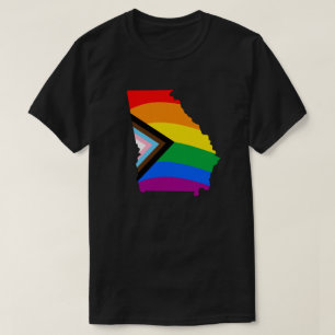 Georgia State Pride HBTQ+ Progress Pride T Shirt