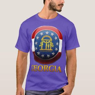 Georgia State Seal Flagga Roundel T Shirt