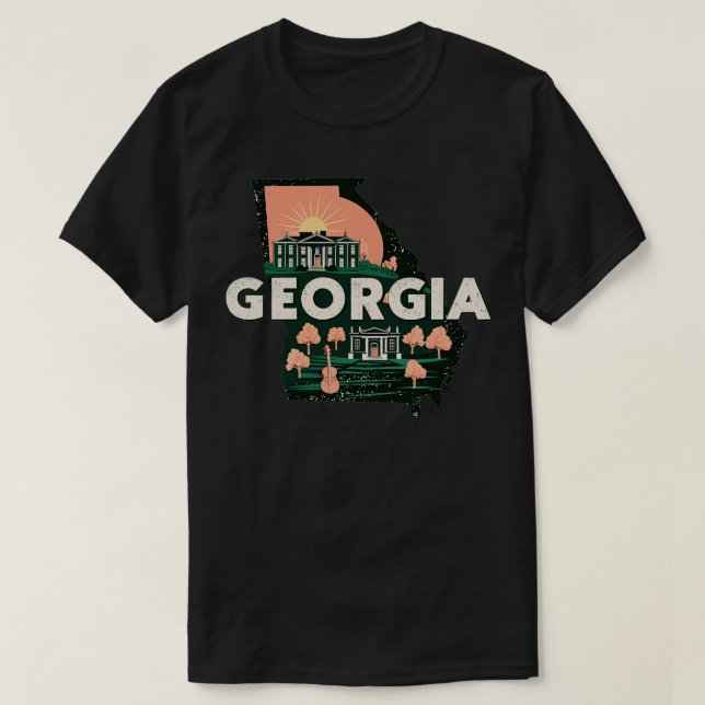 Georgia State TShirt T Shirt (Design framsida)