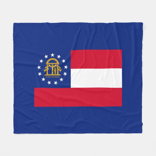 Georgia Statlig flagga Design Fleecefilt (Framsidan (Horisontell))