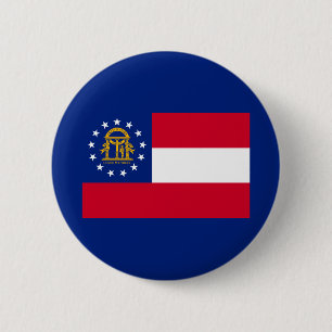 Georgia Statlig flagga Design Knapp
