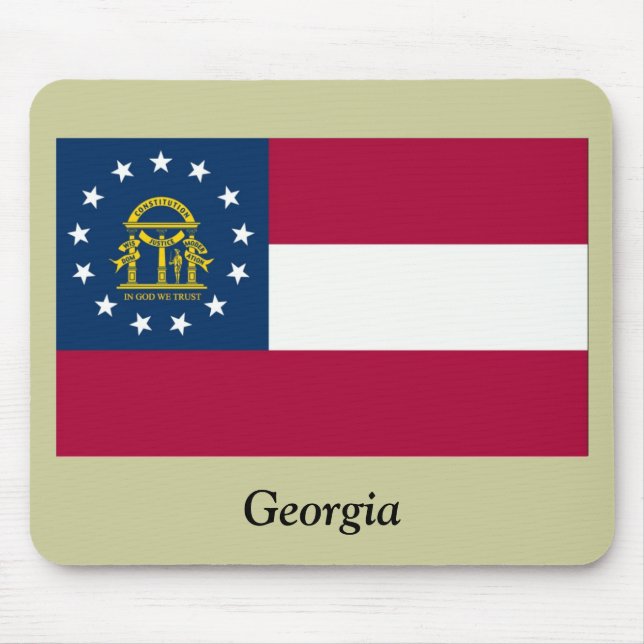 Georgia statlig flagga musmatta (Framsidan)