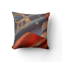 Georgia Statlig flagga Painting Dekorativ kudde
