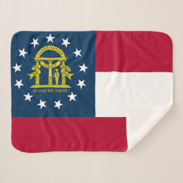 Georgia Statlig flagga Print Patriotic